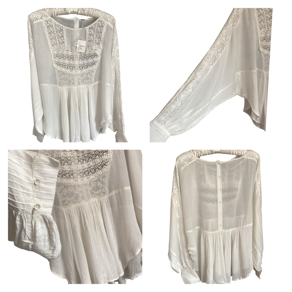🚨Final Sale🚨!! NWT Free People Eyelet Top Size XS - S